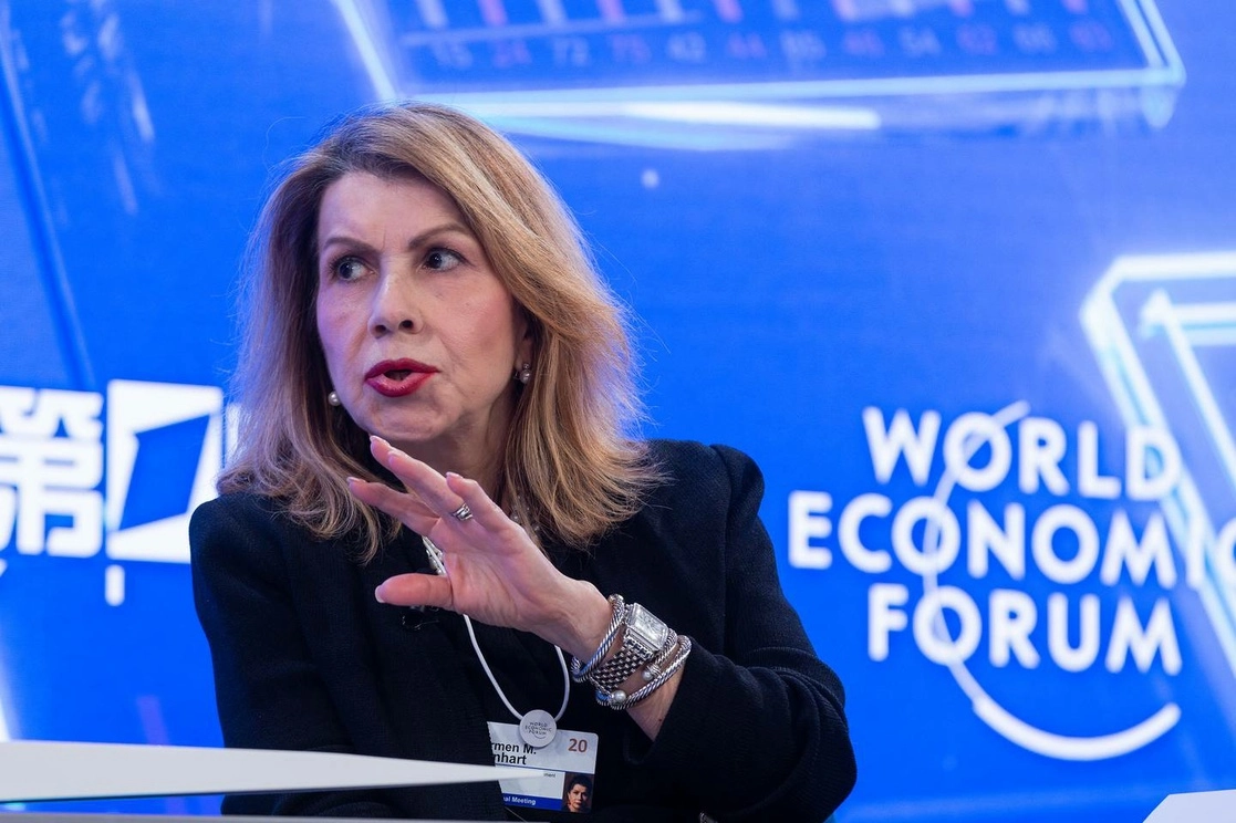 Carmen Reinhart, economista jefe del Banco Mundial. Foto World Economic Forum