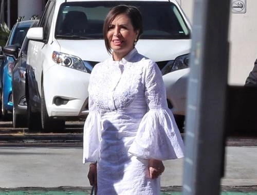 La ex titular de Sedesol y Sedatu, a su llegada a la audiencia en el Reclusorio Sur el 8 de agosto de 2019, fecha en la que desde entonces permanece en prisión preventiva. Foto Marco Peláez / Archivo