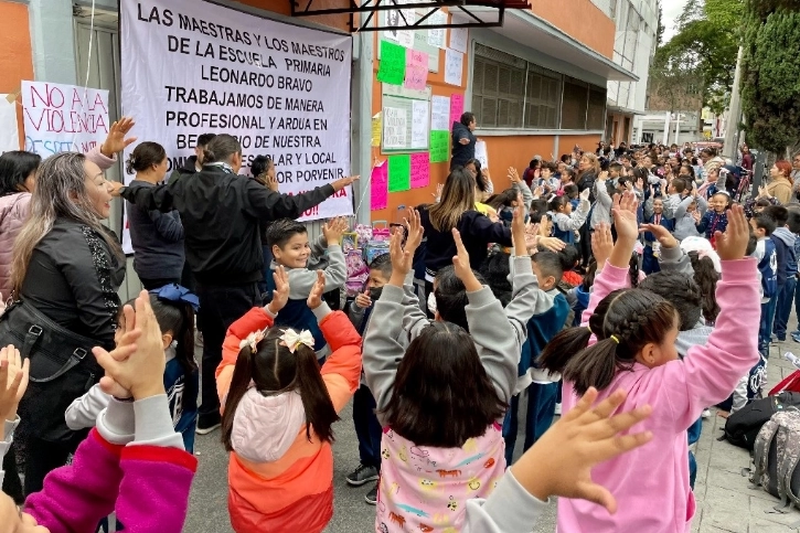 Alumnos de una escuela primaria de la CDMX. Foto Roberto García Ortiz / Archivo