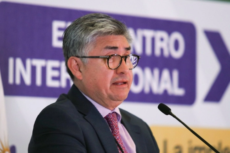 Joel Hernández García, miembro de la Comisión Interamericana de Derechos Humanos (CIDH) durante la clausura del ‘Encentro Internacional de Mecanismos Nacionales y locales de Prevención de la Tortura’, el 20 de septiembre de 2019. Foto Cuartoscuro