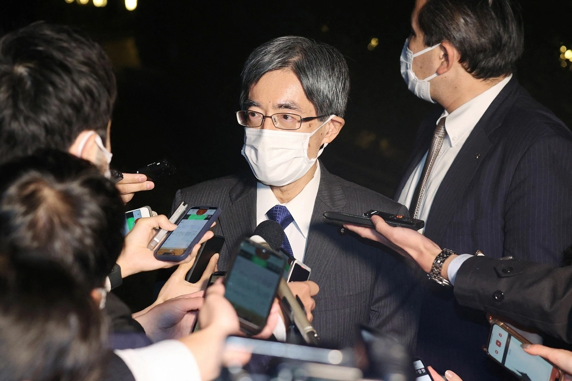 El ministro de Asuntos Internos de Japón, Minoru Terada, en la residencia oficial del primer ministro en Tokio, el 20 de noviembre de 2022. Foto Afp 