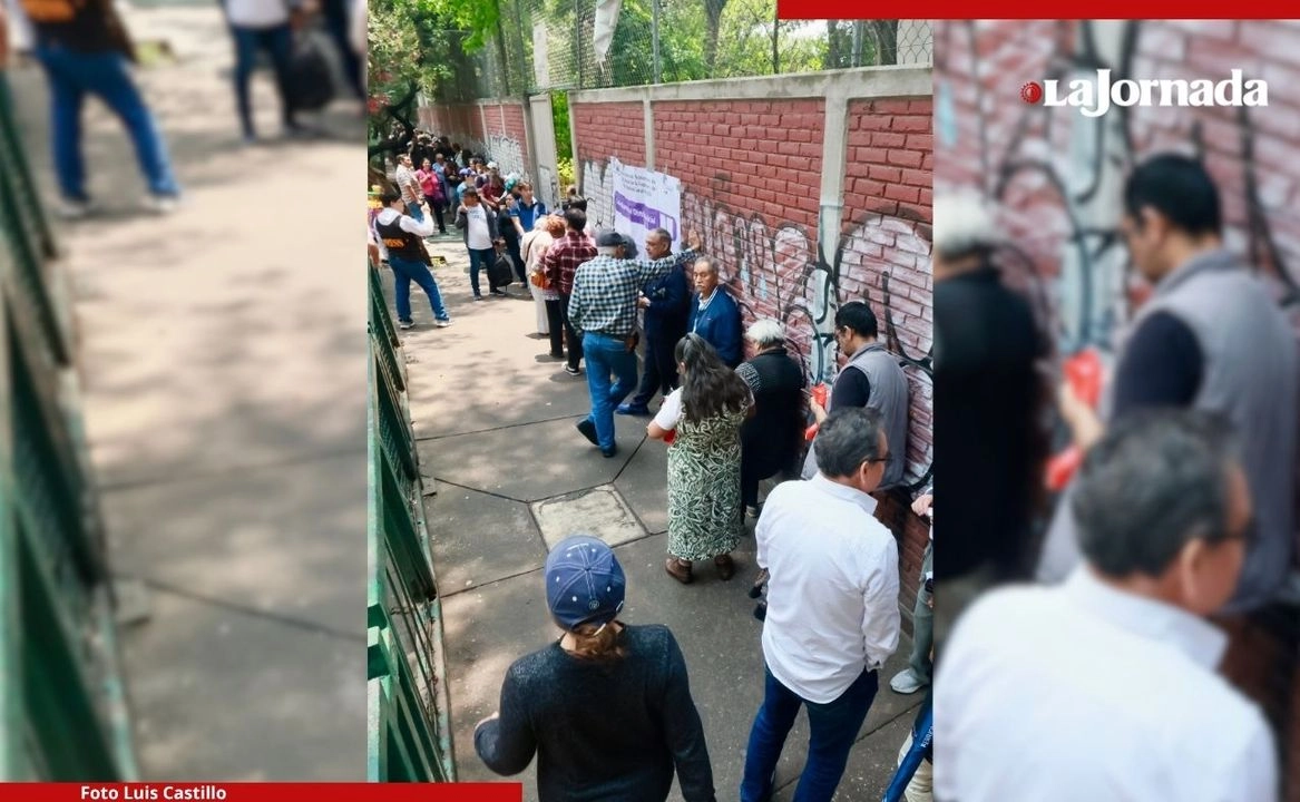 En el sur de la Ciudad de México se observaron filas para votar el pasado domingo. En estos días se confirma la integración de la SCJN y todo indica que Hugo Aguilar Ortiz la presidirá. Foto 