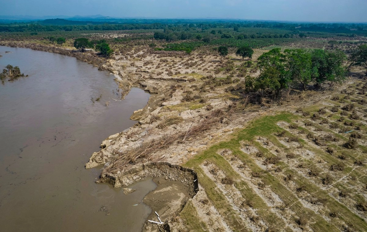 Álamo, Veracruz, es uno de los municipios afectados por las lluvias. Foto 