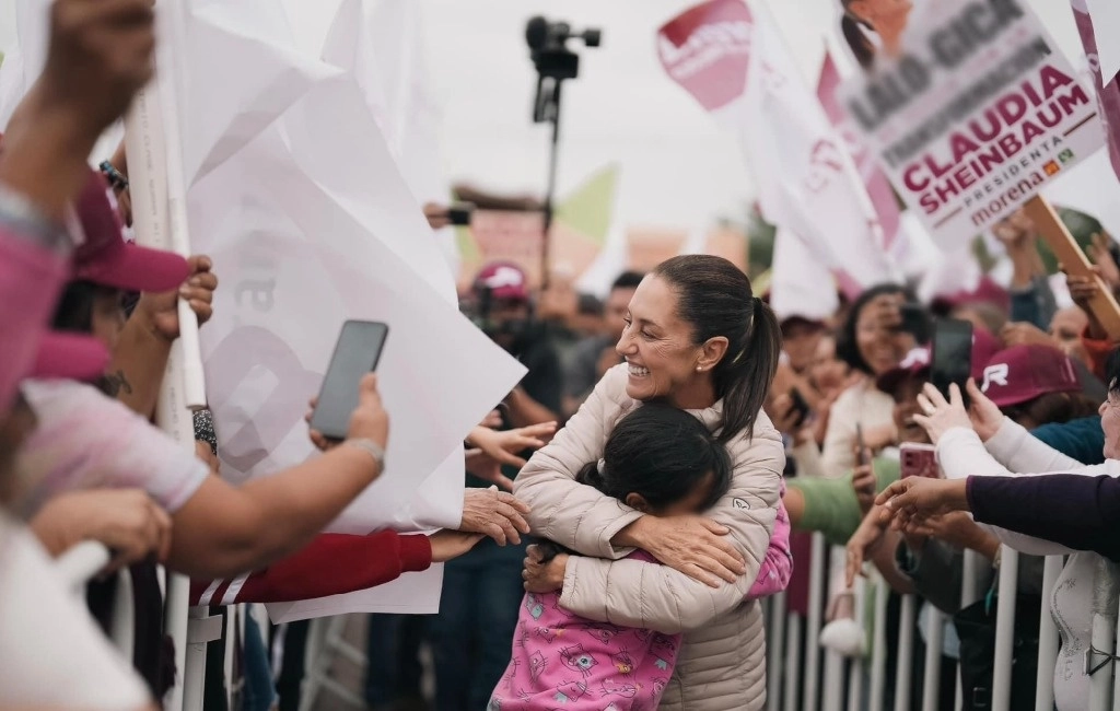 Claudia Sheinbaum abrió ayer su cuarta semana de campaña visitando los municipios de Matamoros, Río Bravo (en la imagen) y Reynosa, Tamaulipas. Foto tomada de redes