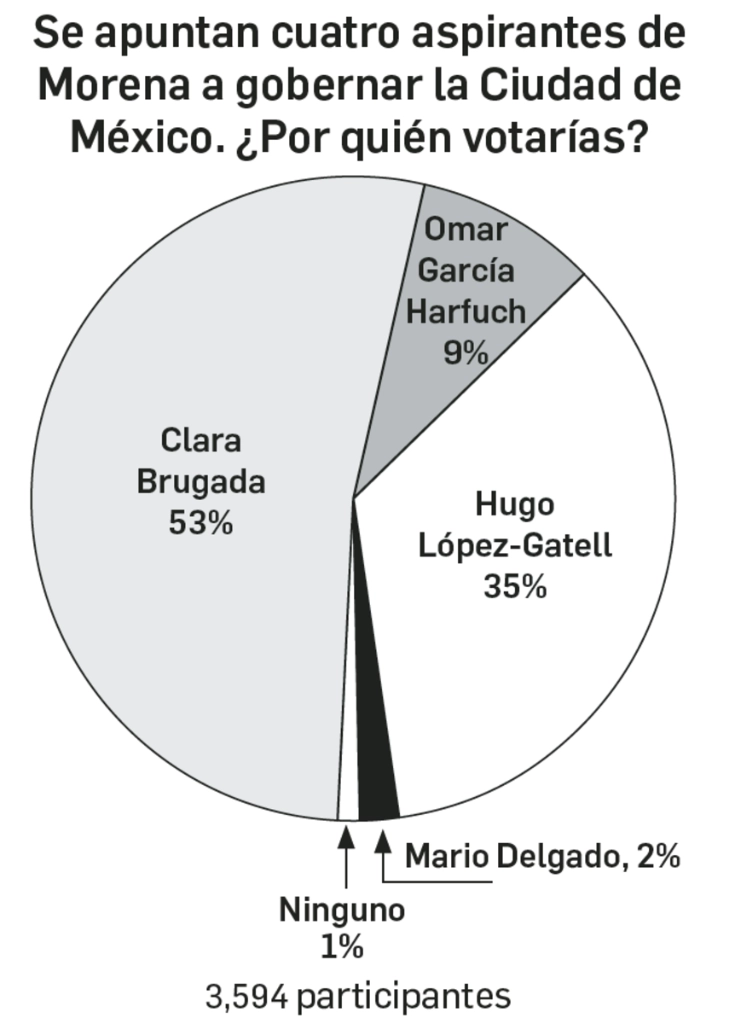 En el sondeo de esta semana preguntamos a nuestros lectores por quién votarían. Los resultados aparecen en la gráfica