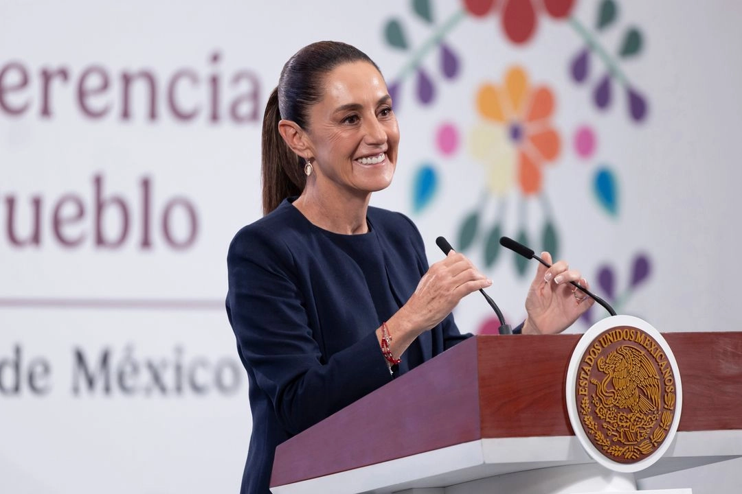 La titular del Ejecutivo, Claudia Sheinbaum, anunció ayer el envío al Congreso de la Unión de una iniciativa para que el delito de extorsión se persiga de oficio. Foto 