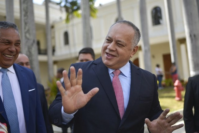 Diosdado Cabello, jefe de la Asamblea Constituyente de Venezuela y segundo hombre más poderoso en el país sudamericano dio positivo a Covid-19. Foto Ap