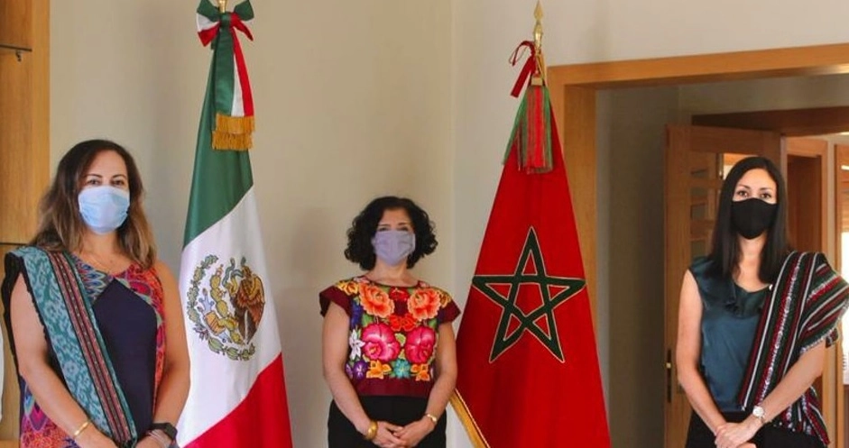 México cuenta con ocho embajadas en África: Argelia, Egipto, Ghana, Kenya, Marruecos, Nigeria, Sudáfrica y Etiopía. La imagen, del personal diplomático en Marruecos, tomada de @EmbaMexMar1