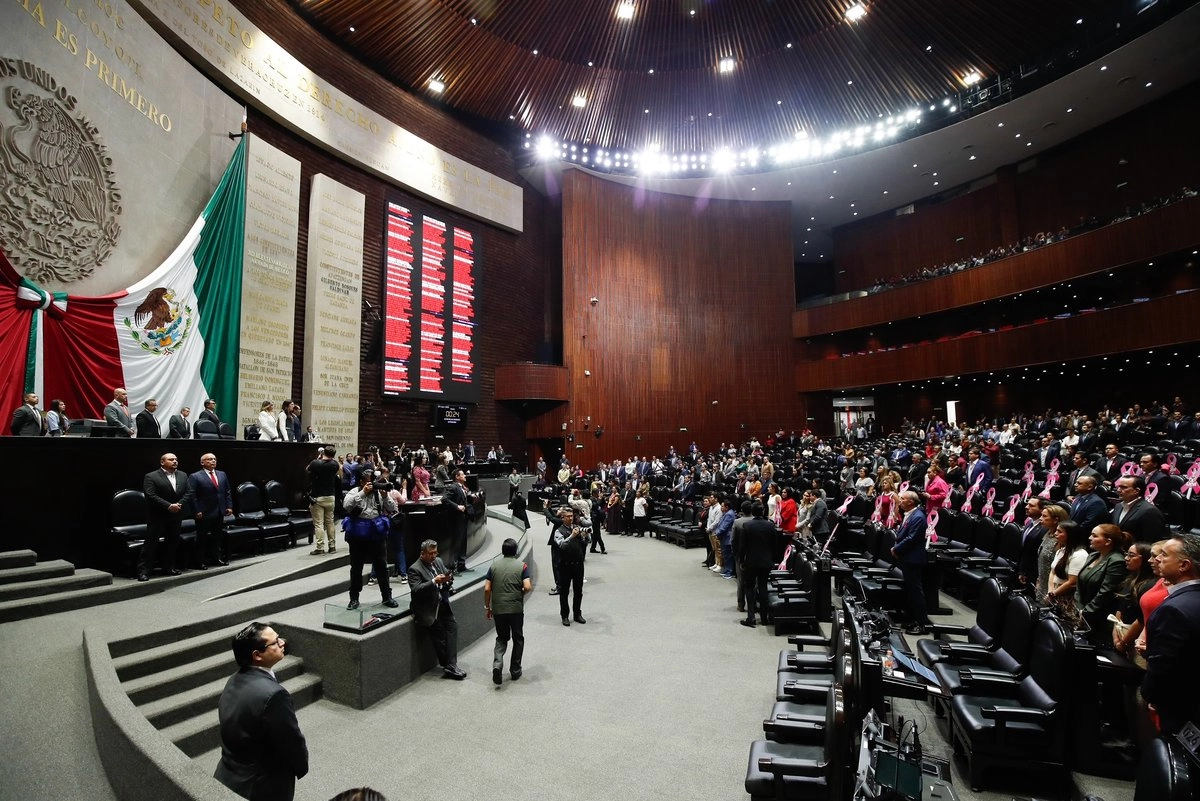 Aspecto de una sesión en la Cámara de Diputados, en la Ciudad de México. Foto