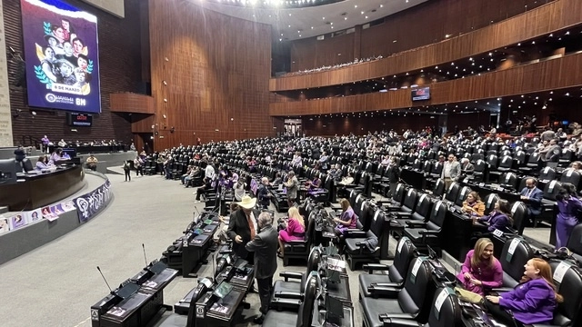 Sala de sesiones de la Cámara de Diputados este 08 de marzo de 2023. Foto José Antonio López