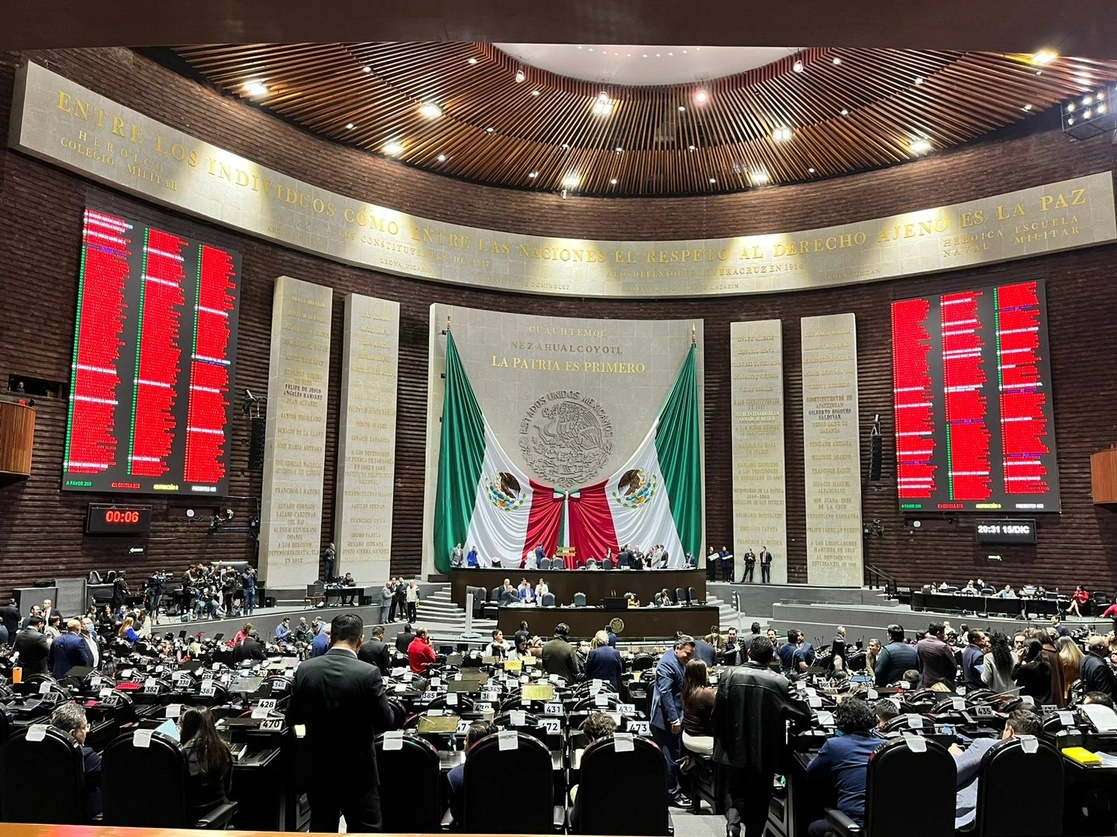 Sala de sesiones de la Cámara de Diputados este 15 de diciembre de 2022. Foto Luis Castillo