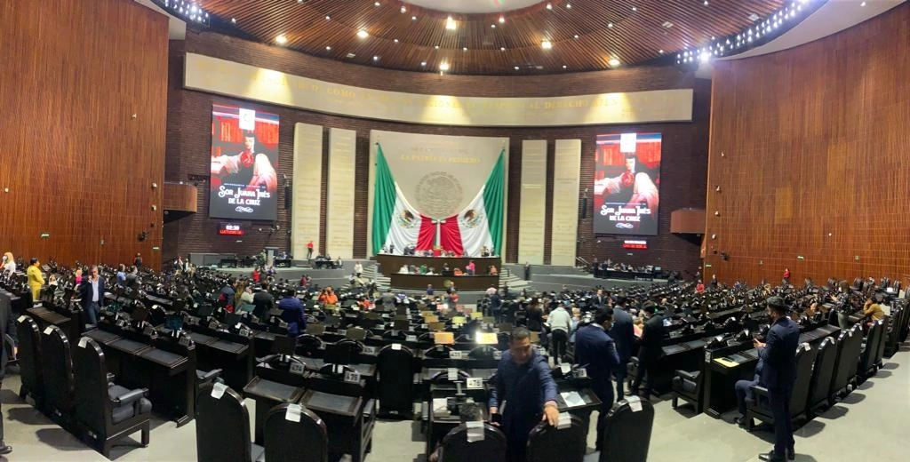 Sala de sesiones de la Cámara de Diputados. Foto José Antonio López