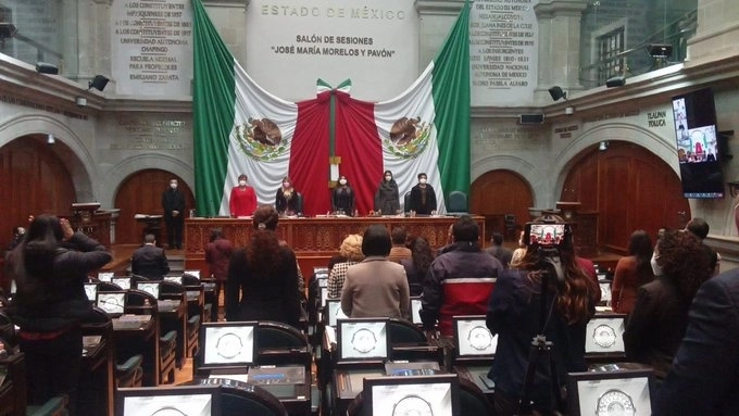 Sesión ordinaria de la Legislatura mexiquense. Foto @Legismex