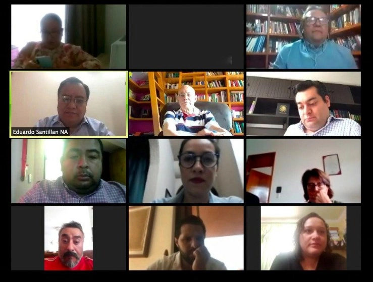 Reunión virtual de la Comisión de Administración y Procuración de Justicia. Foto de Twitter @Congreso_CdMex