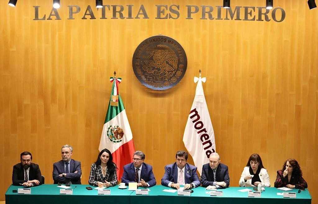Reunión plenaria de los diputados de Morena.Foto La Jornada