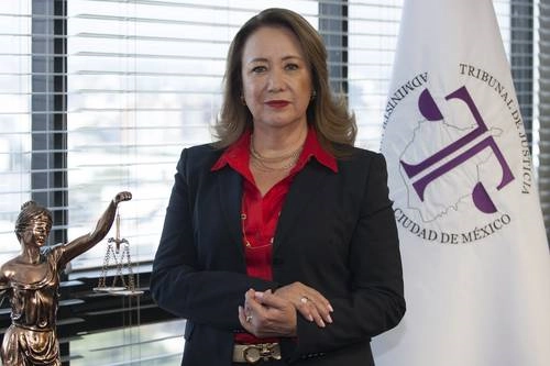Yasmín Esquivel Mossa, entonces  magistrada presidenta del Tribunal de Justicia Administrativa de la Ciudad de México. Foto Cristina Rodríguez / archivo