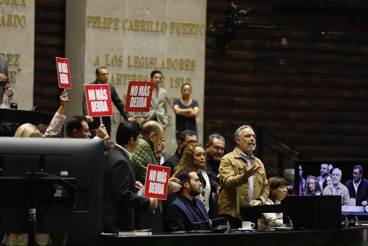 Sesión en la Cámara de Diputados en la Ciudad de México, el 17 de octubre de 2025.