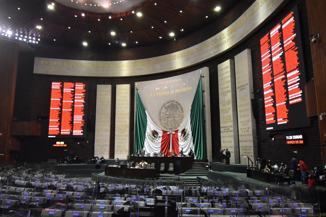 Durante la sesión ordinaria en la Cámara de Diputados, el 25 de marzo de 2021. Foto tomada del sitio https://comunicacionnoticias.diputados.gob.mx
