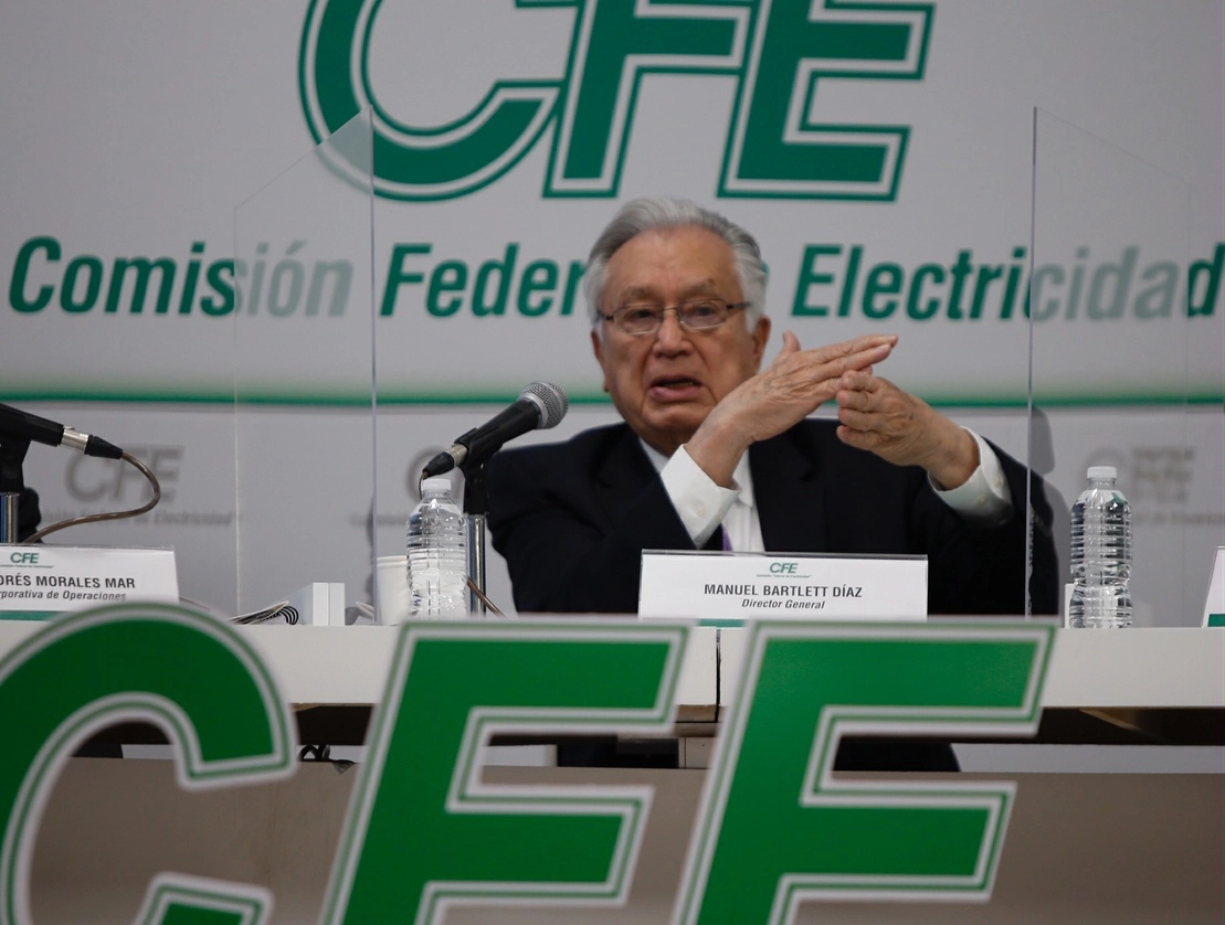  Manuel Bartlett, director de CFE, en imagen de archivo. Foto Guillermo Sologuren