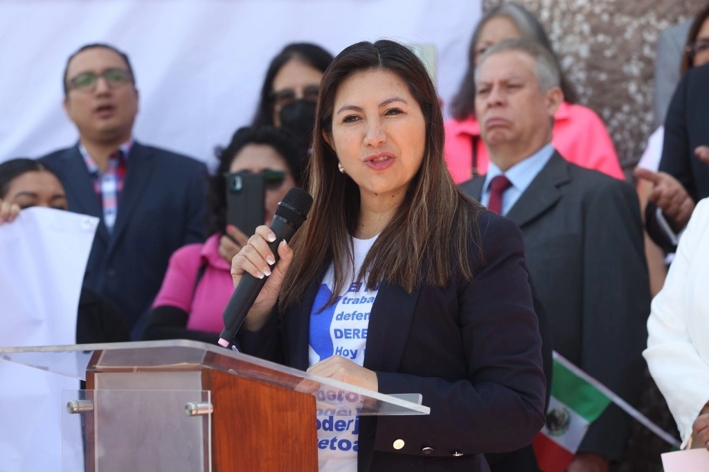 La directora de la Asociación Nacional de Jueces de Distrito y Magistrados de Circuito del Poder Judicial de la Federación, Juana Fuentes Velázquez, participará en el “Encuentro de Juezas y Jueces de Centroamérica 2024”, que se realizará en Costa Rica. Foto Édgar Negrete / Cuartoscuro / La Jornada