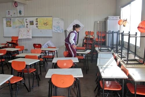 Directores y maestros de Escuelas de Tiempo Completo protestaron por el recorte de recursos asignados y la desaparición del programa en el Proyecto de Presupuesto de Egresos de la Federación 2021. Foto Prometeo Lucero / Archivo