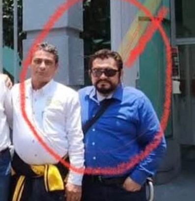 El dirigente agrario, Lorenzo Magaña Pérez (der) en imagen de archivo. Foto 