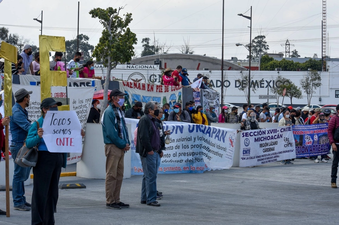 La caravana magisterial está conformada por integrantes de las 22 regiones sindicales de la CNTE. Foto Cuartoscuro / Archivo