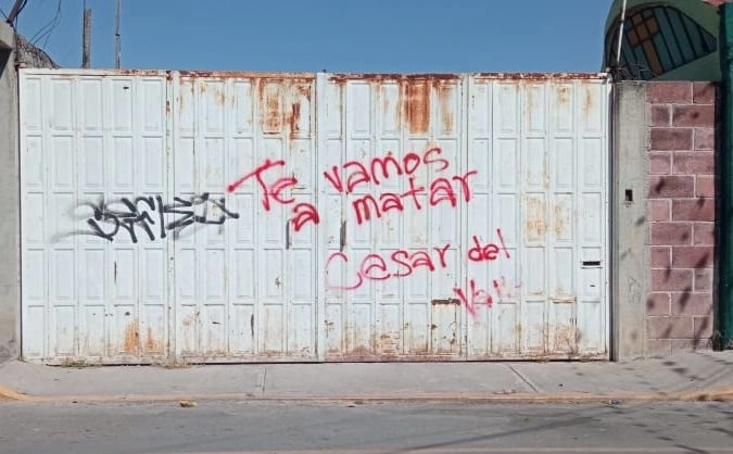 César del Valle, dirigente social en San Salvador Atenco, denunció que recibió amenazas de muerte. Foto La Jornada