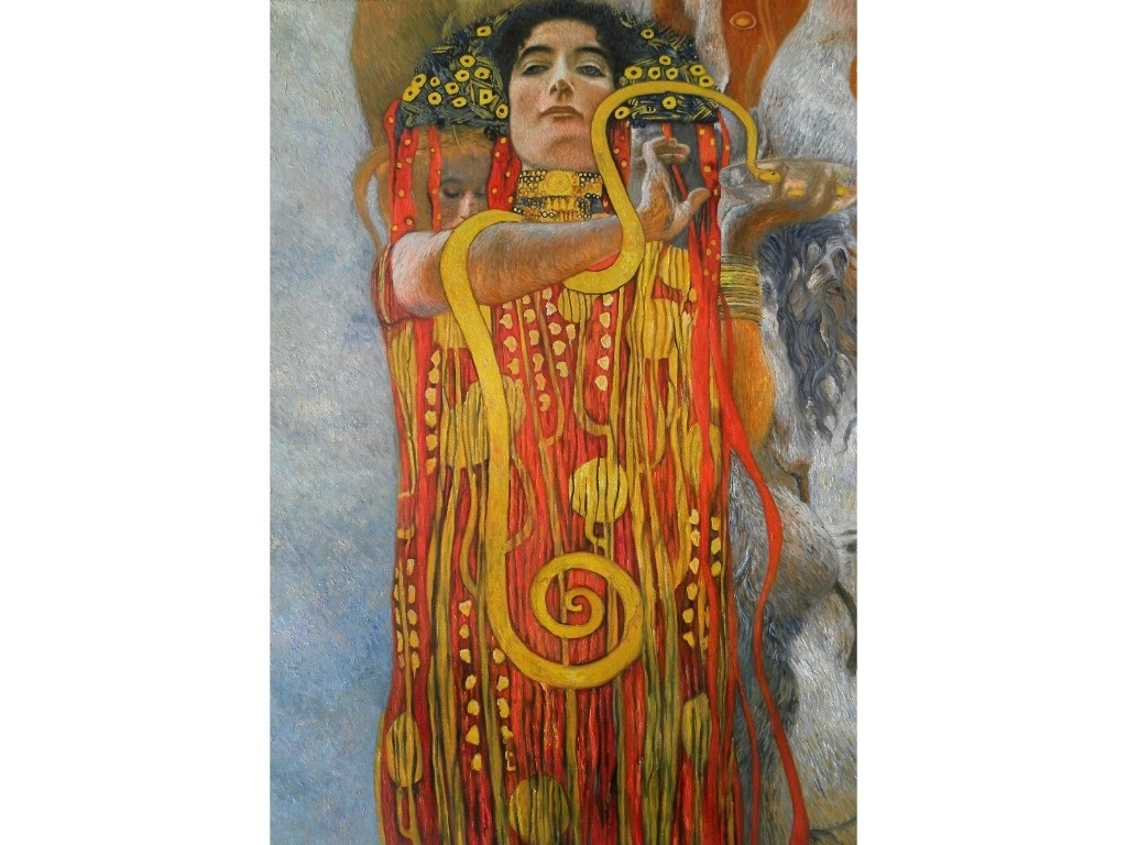 ‘Medicine’, pieza del pintor simbolista austriaco Gustav Klimt. Foto Imagen tomada de Wikioo 