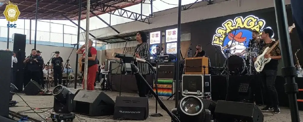 Concierto en penitenciaría de Iztapalapa. Foto: SSC