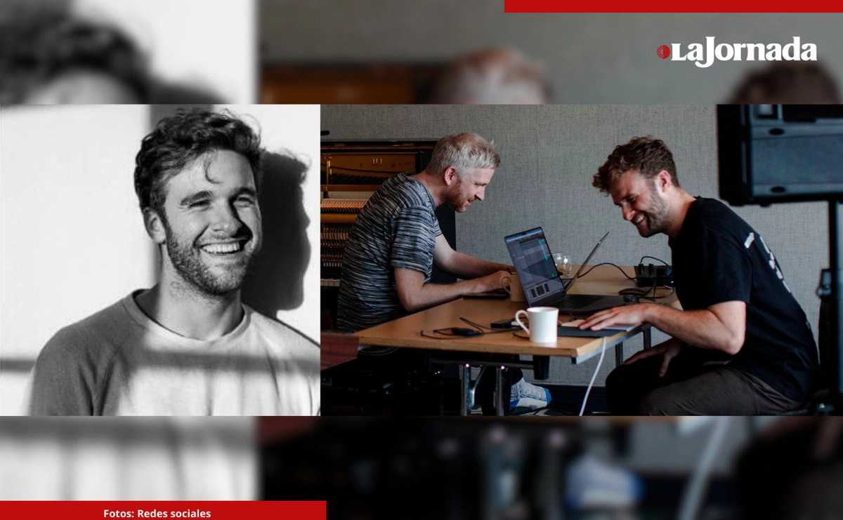 En la primera foto, Eoin French, quien adoptó el nombre del guerrero protector Talos. En la segunda, el artista trabajando con Ólafur Arnalds en su disco 'A Dawning', un álbum con obras tejidas con poesía, como una referencia noble a la más alta manifestacion del amor. Fotos