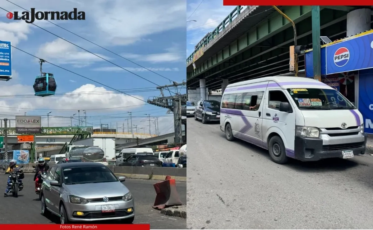 Justo donde comienza el estado de México es notorio el descuido de la vialidad, además del caos que generan comercios, peseros y mototaxis que hacen base a la altura del hospital del IMSS y sólo dejan libre un carril. Foto 