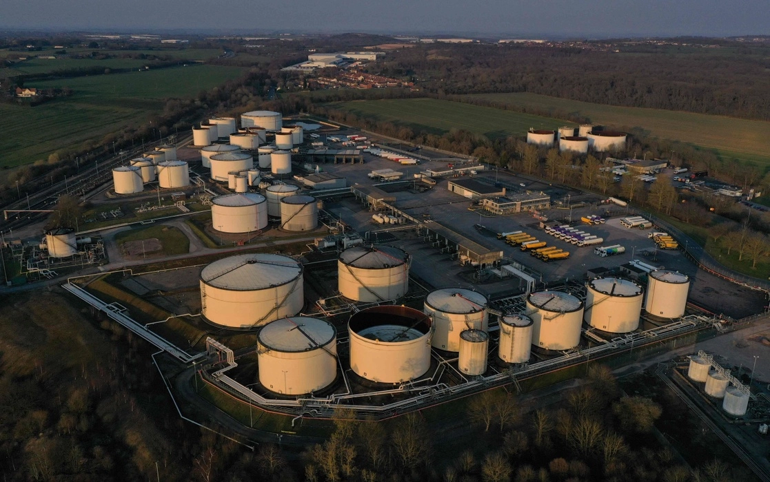 Terminal petrolera de Kingsbury, en Warwickshire, norte de Inglaterra. Foto Afp / Archivo