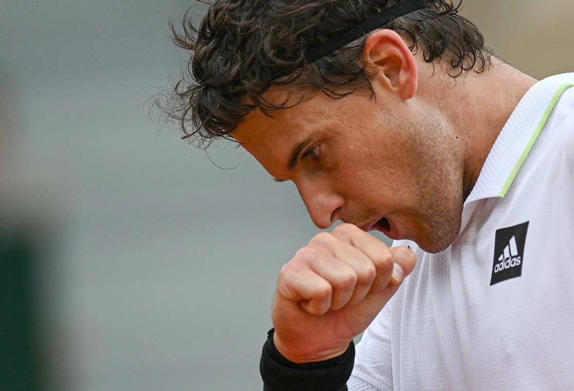 El austriaco Dominic Thiem hila 10 partidos sin ganar. Foto Afp