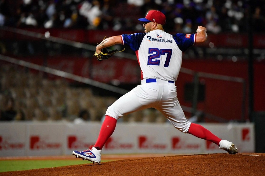 El equipo de República Dominicana, anfitriones de la Serie del Caribe se mantienen invictos en el torneo. Foto Afp 