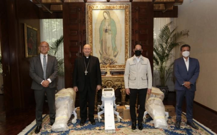 El material fue entregado a la Nunciatura Apostólica en el país el pasado 7 de julio y puesto a disposición del presidente Andrés Manuel López Obrador. Foto cortesía de la CEM 