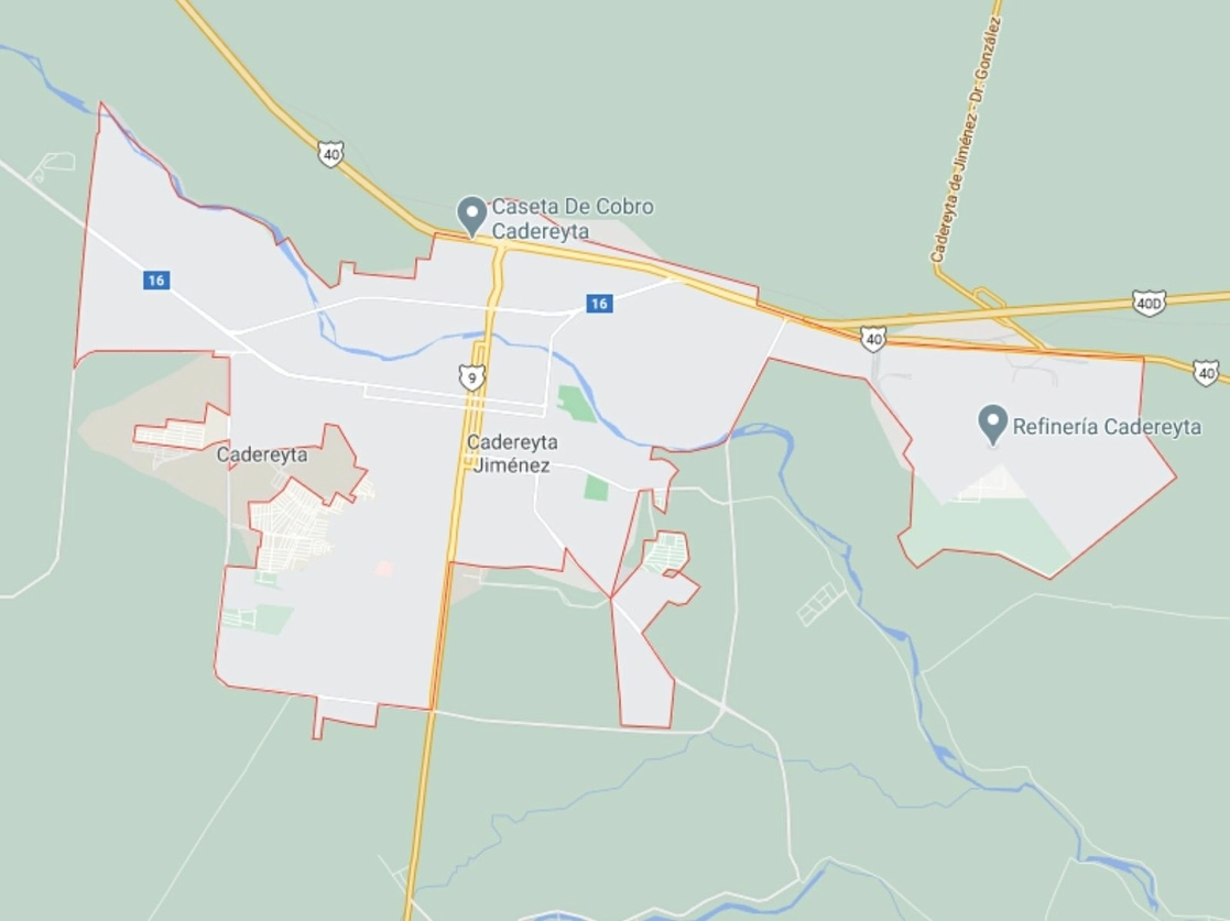 El ataque ocurrió en un centro de rehabilitación en Cadereyta, Nuevo León, donde habitan, por lo menos, 20 jóvenes. Imagen tomada de Google Maps 