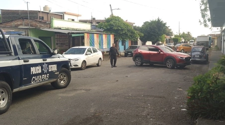 La balacera entre grupos criminales antagónicos ocurrió en Tapachula, Chiapas. Foto ‘La Jornada’