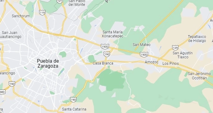 Los empleados de Seguridad Física de Pemex fueron atacados cuando acudían a atender una toma clandestina en la junta auxiliar de Santa María Xonacatepec. Imagen de Google Maps