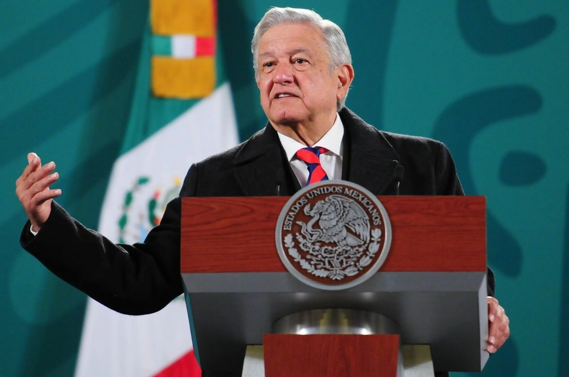 El presidente Andrés Manuel López Obrador durante su conferencia matutina en Palacio Nacional, en la Ciudad de México, el 9 de marzo de 2021. Foto Cuartoscuro