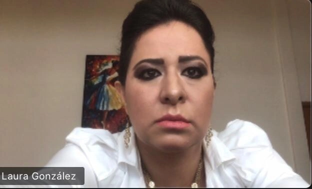 Laura González, líder de la CCEM. Foto captura de pantalla