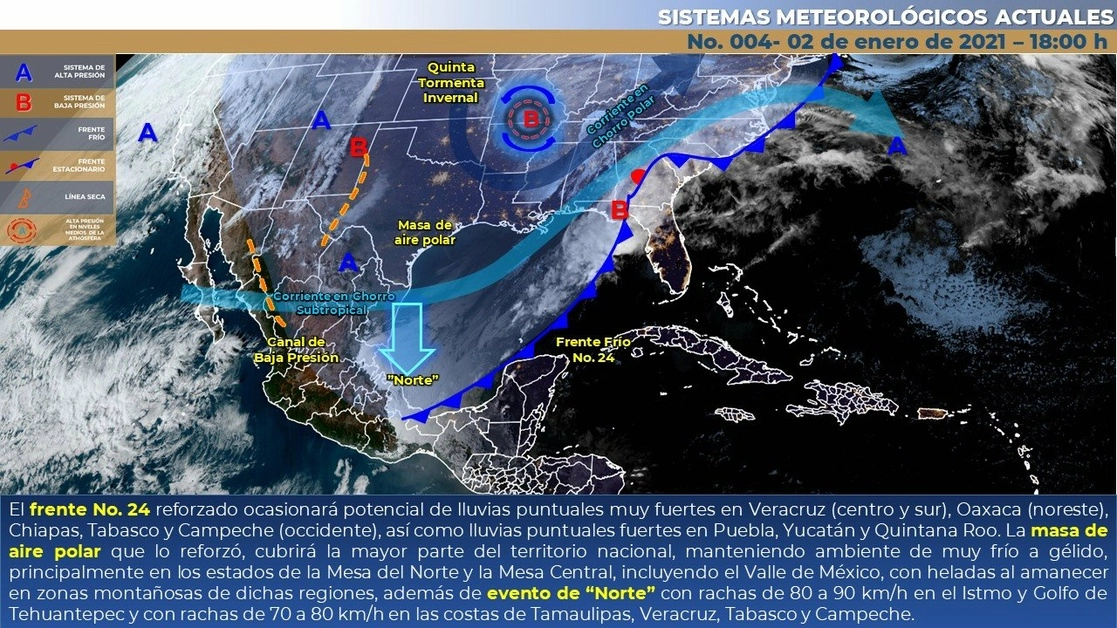 Imagen tomada de @conagua_clima