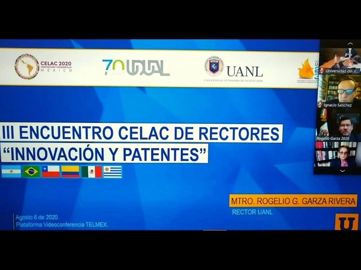 En el encuentro virtual participaron rectores de universidades de México, Chile, Brasil, Colombia y Uruguay. Imagen tomada del Twitter de @PPT_CELAC