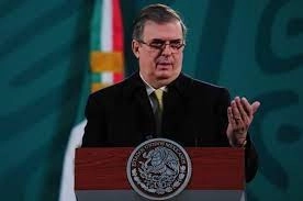 El secretario de Relaciones Exteriores, Marcelo Ebrard Casaubón durante conferencia de prensa matutina en imagen de archivo. Foto Cuartoscuro

