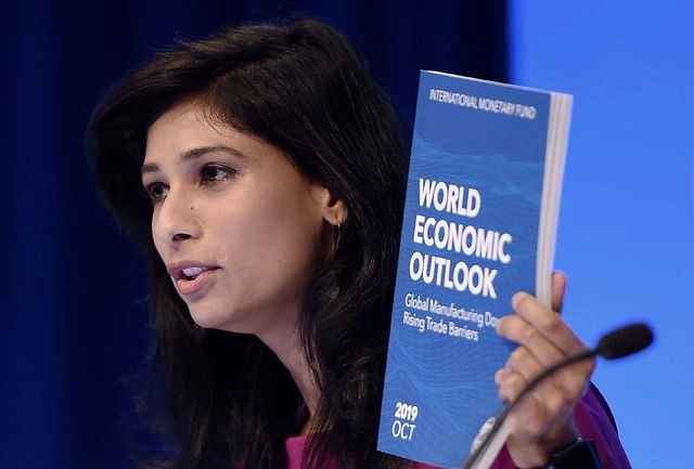 En imagen de archivo, Gita Gopinath, economista jefa del Fondo Monetario Internacional. Foto Afp