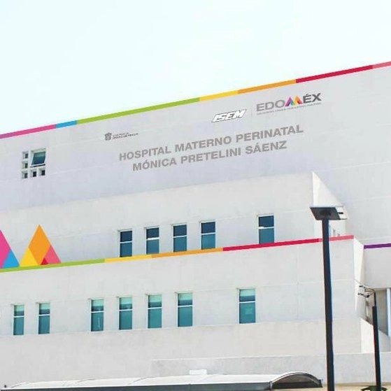 En el Hospital Materno "Mónica Pretelini Saénz" se atienden partos de mujeres con Covid-19. Foto tomada del Twitter de @SaludEdomex