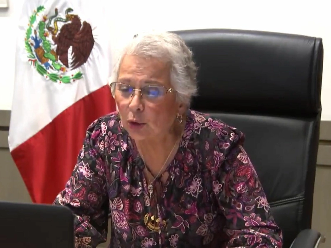 Olga Sánchez Cordero afirmó que en este regreso a clases presenciales, la educación integral de la sexualidad debe cobrar un lugar prioritario, por lo que es necesario trabajar coordinadamente para que las escuelas sean espacios seguros, el 11 de junio de 2021. Imagen tomada del video difundido a través del Twitter de @SEGOB_mx