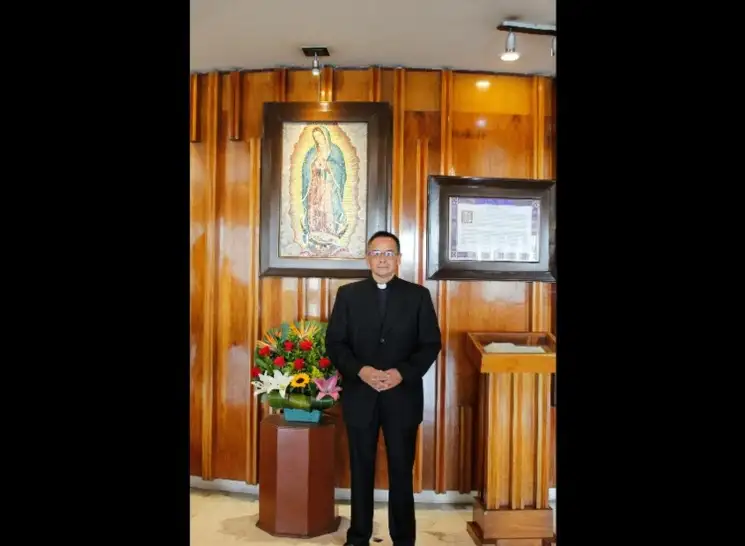 El presbítero Efraín Hernández Díaz ocupará el puesto como rector del templo mariano. Foto cortesía Basílica de Guadalupe 