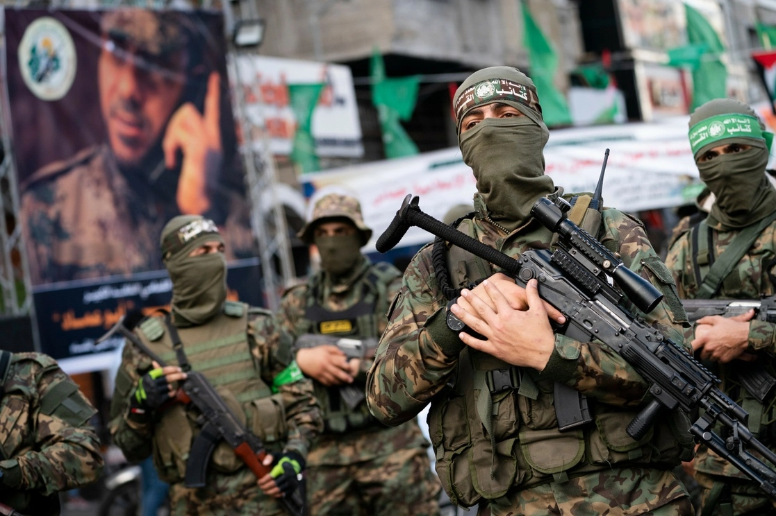 Militantes de Hamás en la ciudad de Gaza. Foto Ap