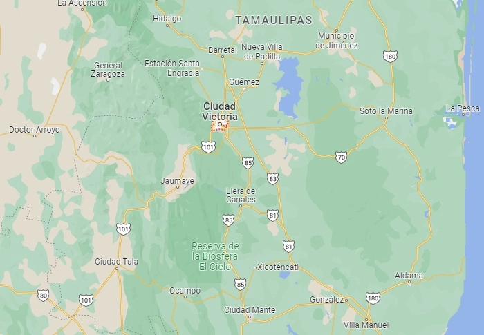José Alfredo Ortiz, coordinador de la Guardia Estatal en el municipio cañero de Ciudad Mante, fue asesinado. Desconocidos lo acribillaron en una vivienda. Imagen tomada de Google Maps